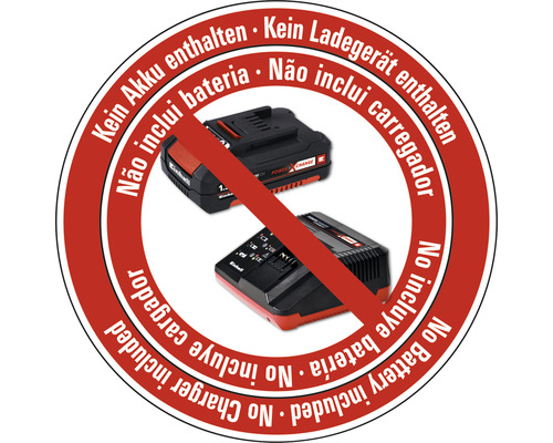 Symbol: Kein Akku, kein Ladegerät enthalten
