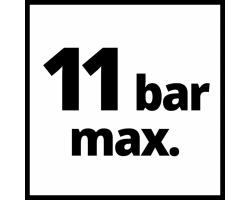 Maximaler Druck 11 bar