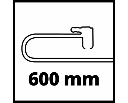 Symbol für eine Rohrzange mit einer Länge von 600 Millimetern