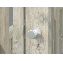 Gewächshaus Palmako Emilia 14,5 m² Sicherheitsglas 4 mm inkl. automatischen Fensteröffner 300 x 483 cm Holz