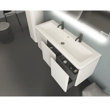 Waschtischunterschrank Baden Haus Icona Frontfarbe weiß matt BxHxT 140 x 55 x 48 cm