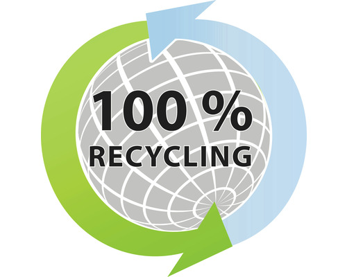 100 Prozent Recycling Symbol