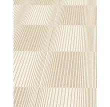 Beige Bodenbelag mit Streifenmuster.