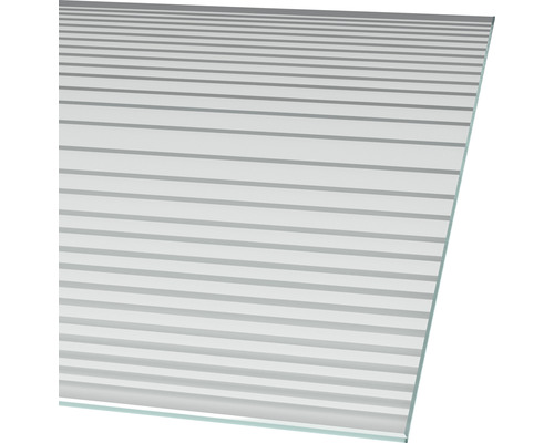 Strukturglas mit horizontalen Streifen