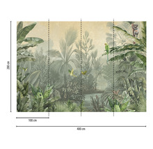 Fototapete Vlies DD120244 Cuba GreenJunglePar grün 4-tlg. 400 x 280 cm