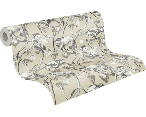 Tapetenrolle mit Affenmuster