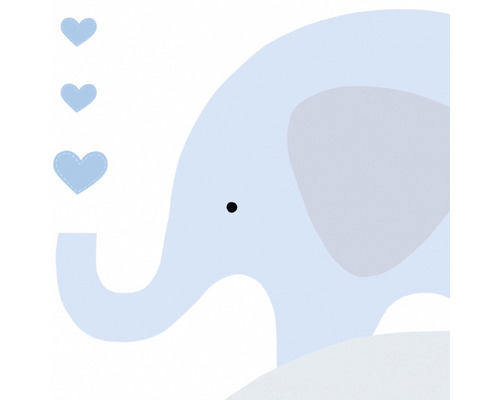 Illustration eines Elefanten mit Herzen