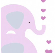Vliestapete 38135-2 Little Love Elefanten rosa-thumb-2