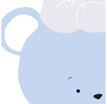 Vliestapete 38136-1 Little Love Bären blau grau-thumb-2
