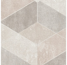 Tapete mit geometrischem 3D-Würfelmuster