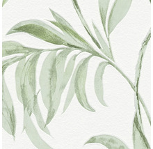 Vliestapete 37830-1 Attractive Blätterranke grün weiß-thumb-4