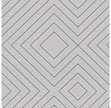 Strukturtapete mit geometrischem Rautenmuster
