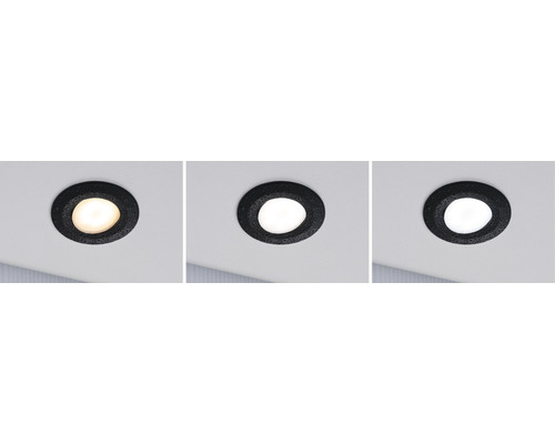 Einbaustrahler mit unterschiedlichen Lichtfarben