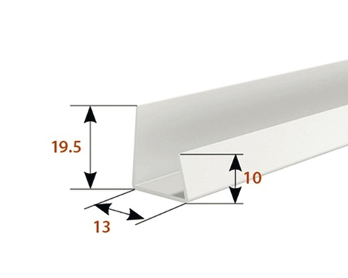 CATNIC Einfassprofil Hart-PVC für Gipskartonplatten 12,5