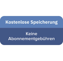 Kostenlose Speicherung, keine Abonnementgebühren