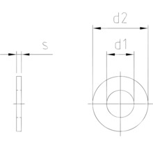 Türunterlegscheibe 9 mm vermessingt, 15 Stück-thumb-1