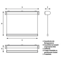 Soluna Verdunkelungsrollo V10, uni petrol, 210x190 cm-thumb-9