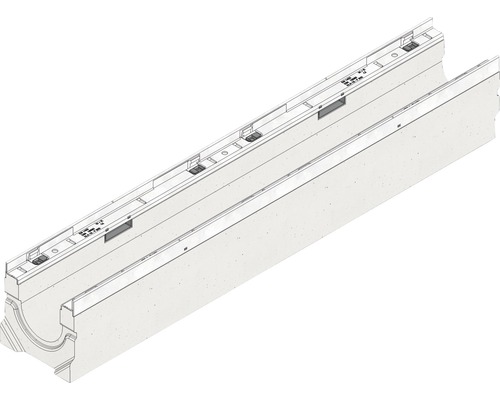 Hauraton Faserfix KS 100 Entwässerungsrinne Unterteil Typ 01 bis F 900 1000 mm x 160 mm x 160 mm