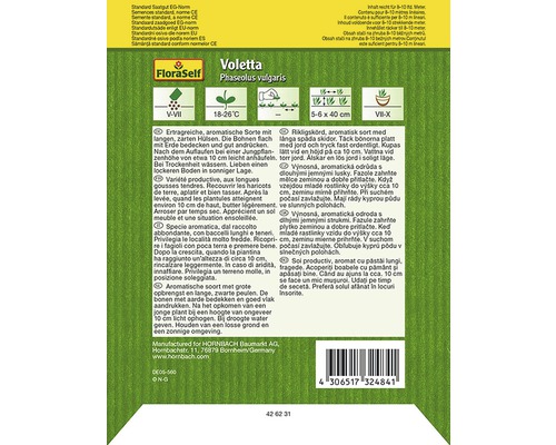 Samenpackung Voletta Phaseolus vulgaris