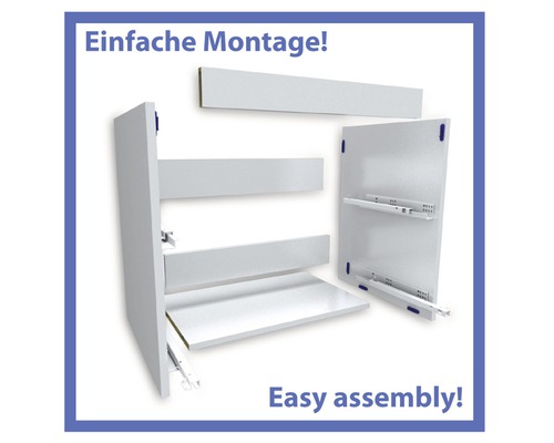 Regalbausatz mit einfacher Montage