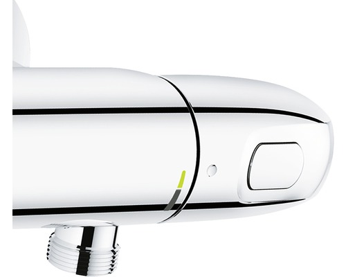 Detailansicht einer Armatur für den Sanitärbereich