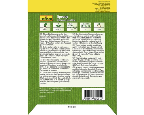 Speedy Diplotaxis tenuifolia seed disc packaging