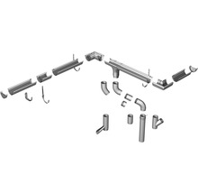 Marley Rohrmuffe Kunststoff rund Schokoladenbraun RAL 8017 NW 105 mm-thumb-2