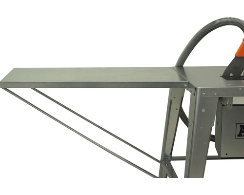 Tischsäge mit Absaugvorrichtung und Tischverlängerung