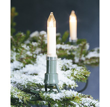Weihnachtsbaumkerze mit Klemme auf Tannenzweig