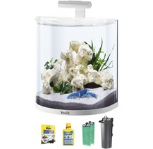 Komplettes Aquariumset mit Filter, Futter und Wasseraufbereiter