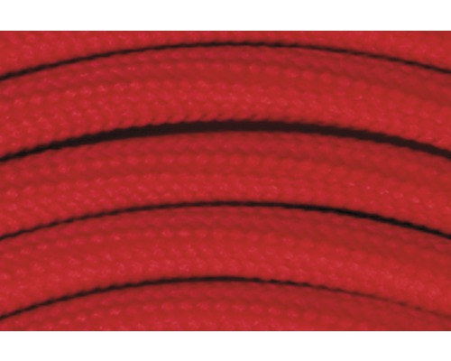 Rotes Textilkabel im Detail