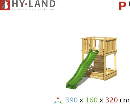 Spielturm mit Rutsche