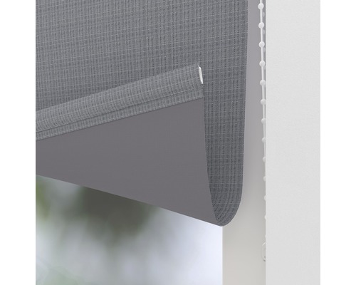 Graues Rollo zur Fensterdekoration