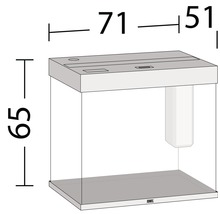 Aquarium JUWEL Lido 200 mit LED-Beleuchtung, Pumpe, Filter, | HORNBACH