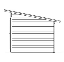 Gartenhaus SKAN HOLZ Texel mit Fußboden 550 x 250 cm schwedischrot-thumb-9