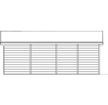 Gartenhaus SKAN HOLZ Texel mit Fußboden 550 x 250 cm schwedischrot-thumb-10