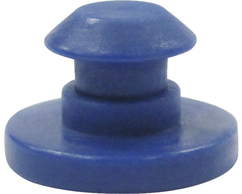 Blauer Kunststoffstopfen