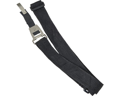 Schwarzer Gurt mit Metallschnalle