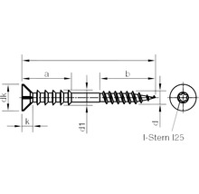 Justierschraube Senkkopf für I-Stern 6,0x90 mm galv.verzinkt 100 Stück-thumb-2