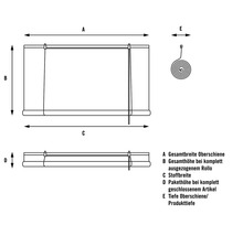 Bambusrollo weiß lasiert 90x240 cm-thumb-1