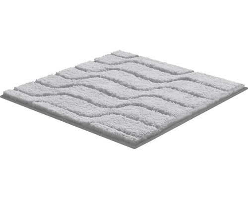 Quadratische Badematte mit gewelltem Muster