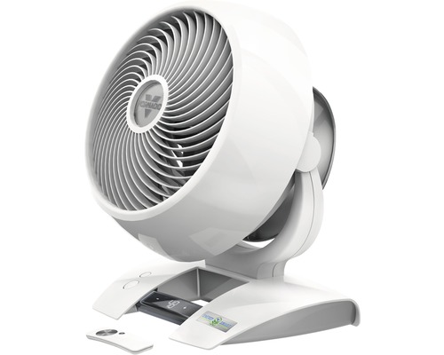 Weißer Vornado Tischventilator mit Fernbedienung