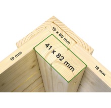 Gerätehaus Konsta Studio Set 2 mit Fußboden 290 x 202 cm natur-thumb-11 Gerätehaus Konsta Studio Set 2 mit Fußboden 290 x 202 cm natur-thumb-11