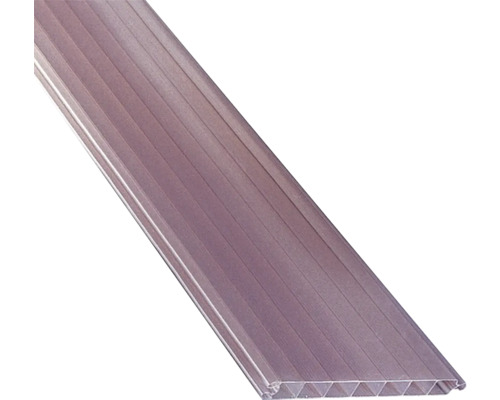 PVC Hohlkammerpaneel mit Nut und Feder bronze 2500 mm x 200 mm x 16 mm Polycarbonat-Stegplatte für den Außenbereich