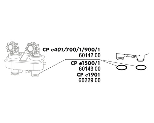 Ventilkörper und Dichtungsringe