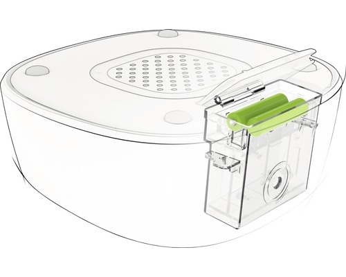 Automatischer Futterautomat mit Batterie