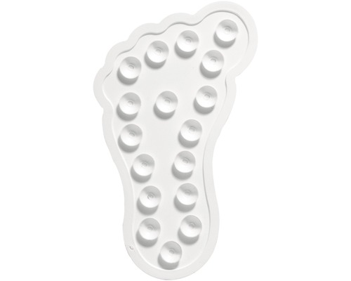 Fußförmige Duschmatte mit Saugnäpfen