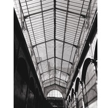 Fototapete Vlies 940923 Factory IV Glaskorredor grau 5-tlg. 300 x 232,5 cm