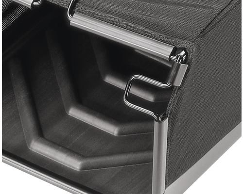 Fangkorb GARDENA für Gardena ES 500, Gardena EVC 1000/EVC 1000/30 Detailansicht eines Pflanzkastens mit Metalleinfassung und Stoffeinsatz