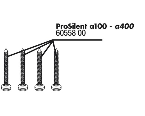 ProSilent Schrauben a100 bis a400